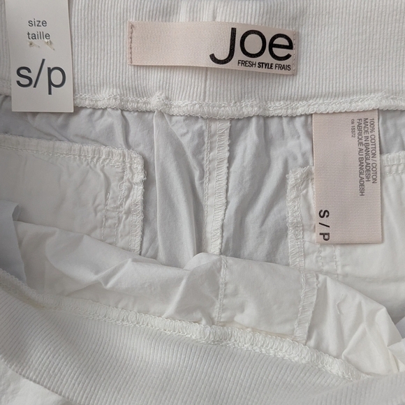 NWT - Joe Fresh Women's White Cargo Shorts with Drawstring Waist - Picture 5 of 8